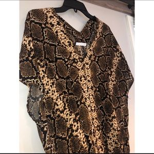 Karlie+Tunic Top+Snake Print+Sz M